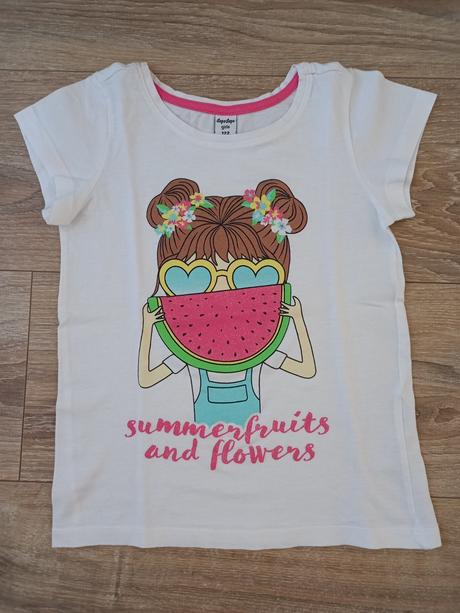 Tričká 2ks (málo nosené), dopodopo,122