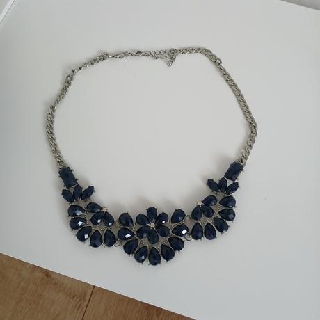 Modrý kamienkový náhrdelník, bijou brigitte