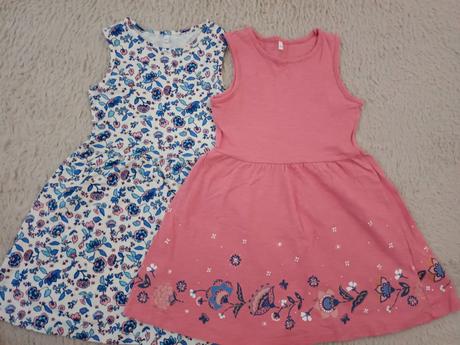 2 x letné šaty c&a veľk. 110/116, c&a,110