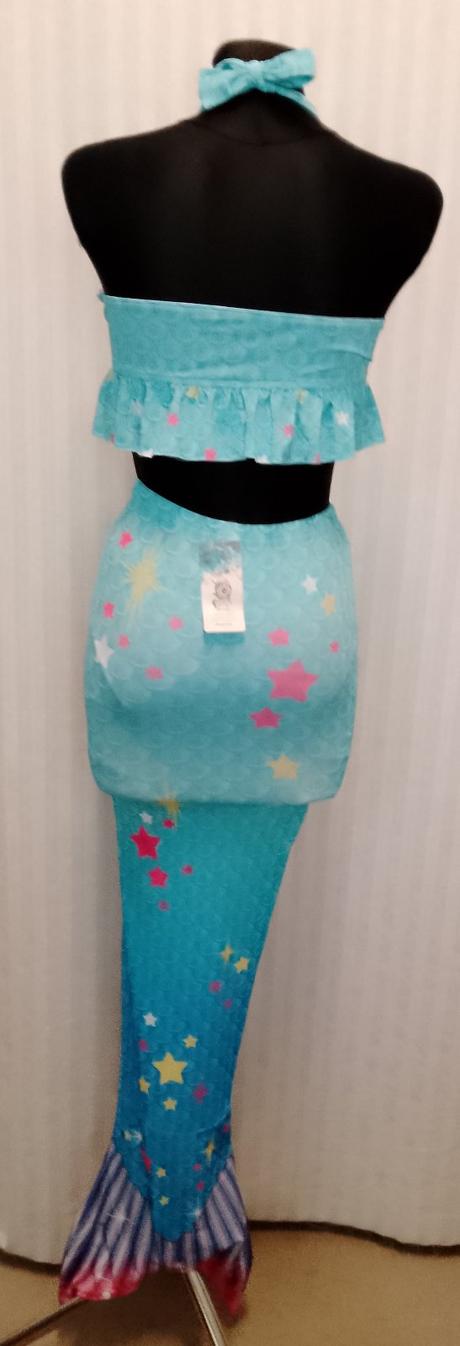 3 set plavecký morská víla s hviezdičkami, 150 cm, 152