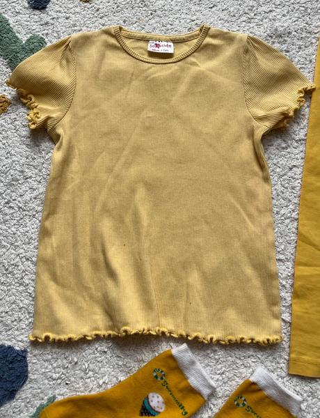 Balík 13 ks, tričká, legíny, ponožky, veľkosť 98, 86–98