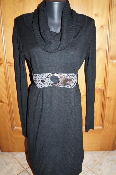 Upletove saty s opaskom, l