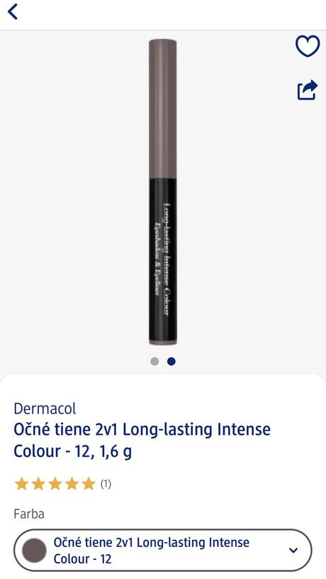 Dermacol 2v1 ocny tien a linka dlhorvacny(c.12), 