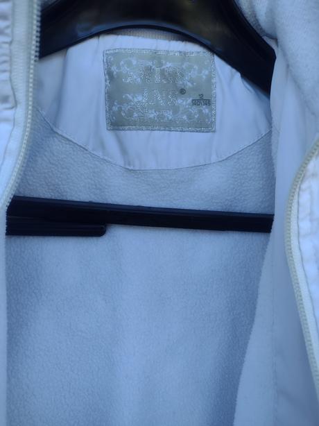 Biela prechodná bunda, 140