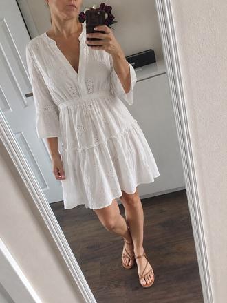 Romantické madeirove šaty, vero moda,l
