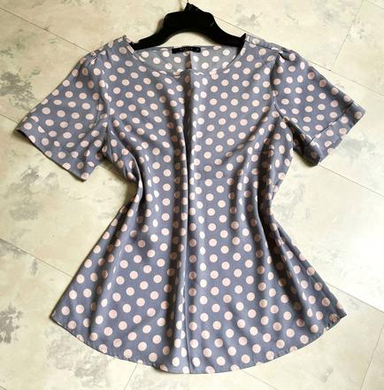 Hodvábna bodkovaná blúzka, mohito,m