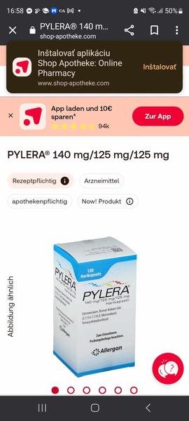 Skúsenosti s užívaním lieku Pylera