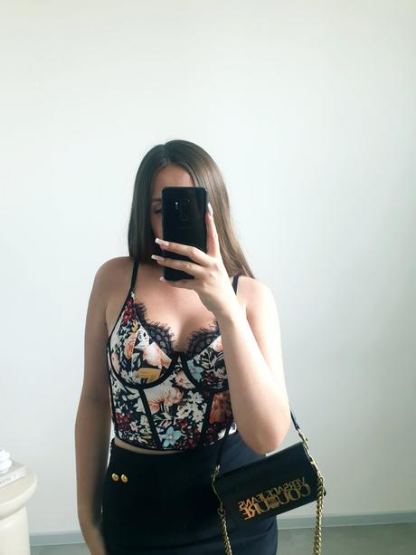 Kvetovaný top s/m, s