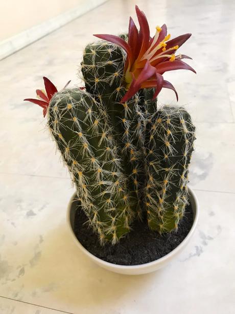 Kvitnúci umelý kaktus, 