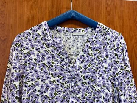 Fialová kvetovaná blúzka, xl/42, gate,xl