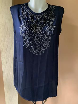 Krásna saténová bluzka s koralkami /94, 40