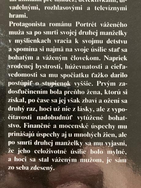 Portrét váženého muža-prvé vyd.1990, 