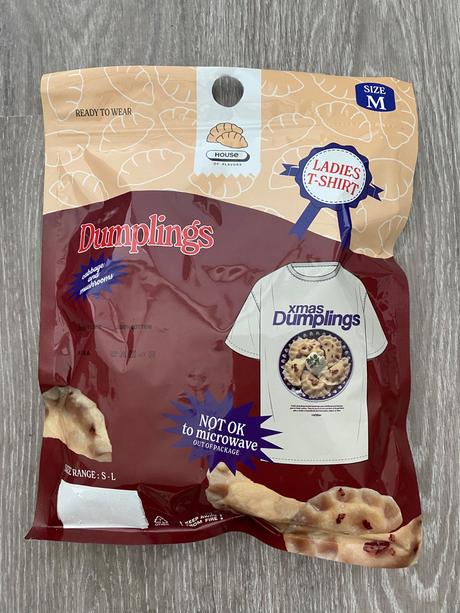 Vtipné tričko zabalené ako pirohy, house,m