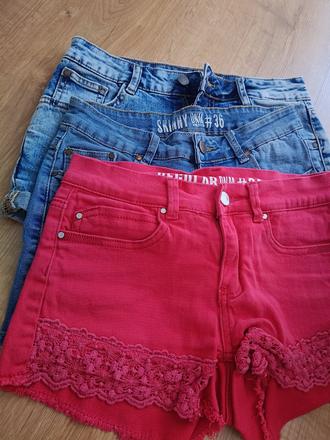 Dámske šortky denim set 3ks, reserved,xs