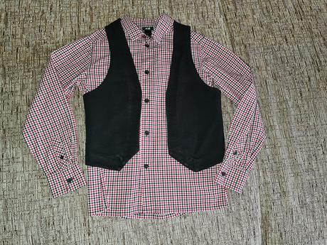 Košeľa s vestou  veľkosť 140, h&m,140