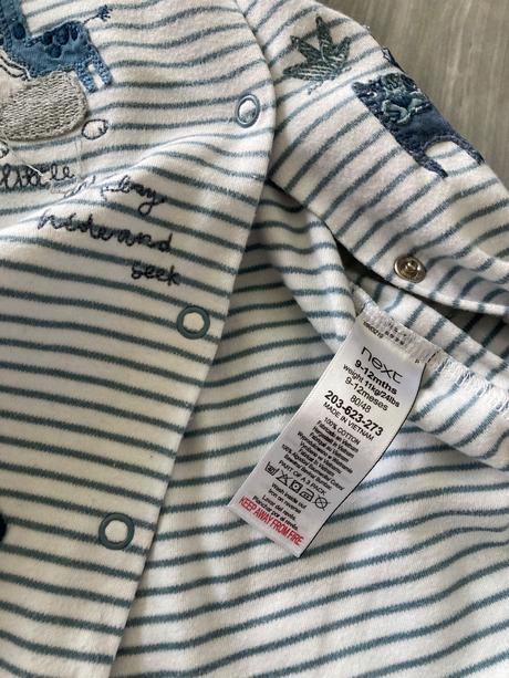 Overaly next a hm s čiapočkou top stav 9-12m, next,74