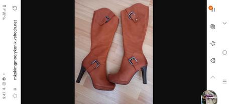 Kožené čižmy malo nosene, 38