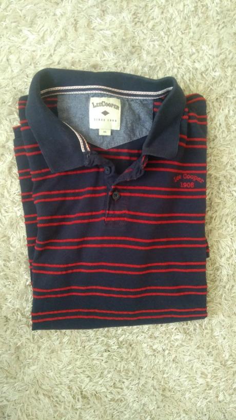 Pánske tričko s golierom, lee cooper,xl