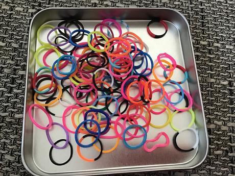 Mini gumičky farebné, 100 ks, priemer 1,5 cm,