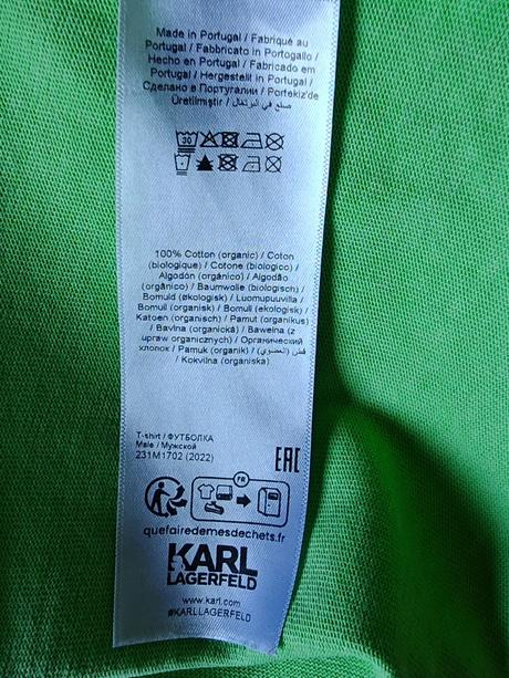 Karl lagerfeld originál dlhe oversize tricko, l