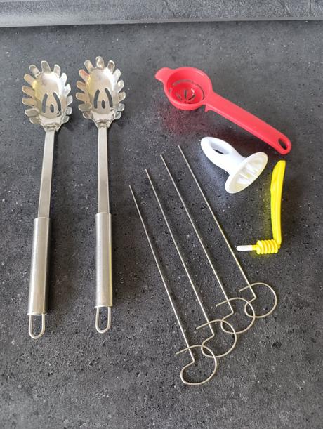 Špirala na zemiaky, naberačky cestovín, oddeľovac, 