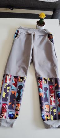 Softshell nohavice beruska a čierny kocur, 116