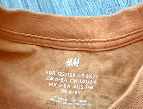 Palmové tričko veľ. 122/128, h&m,128