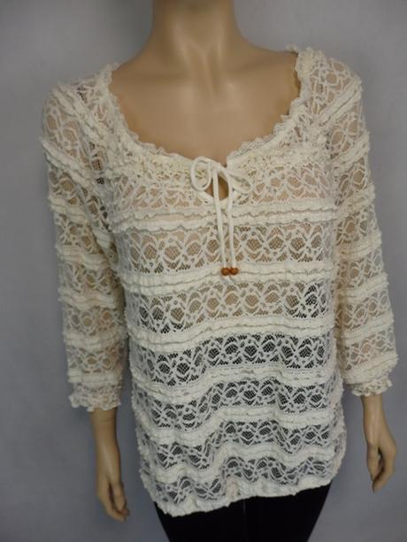 Luxusná čipkovaná blúzka, m