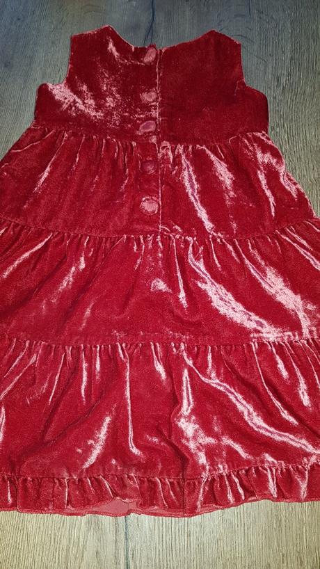 Bordové šaty, h&m,98