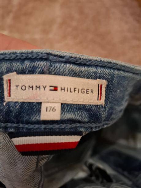 Sukňa riflová tommy hilfiger, tommy hilfiger,176