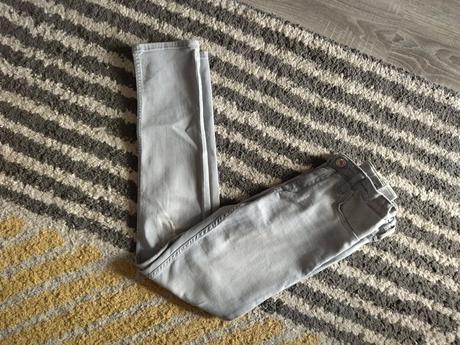 Sivé skinny fit rifle, h&m,152