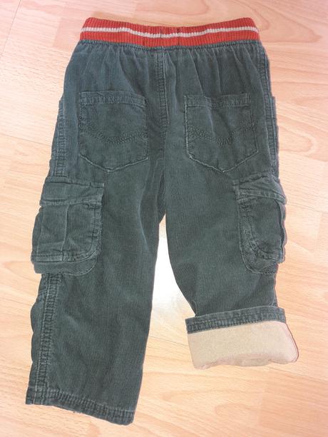 Menčestrové podšité nohavice, marks & spencer,92