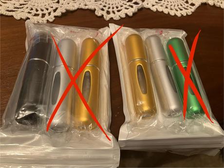 Plniteľný flakón na parfém,