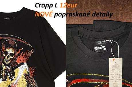 Tričko lebky, naruby, chucky, h&m,l / m