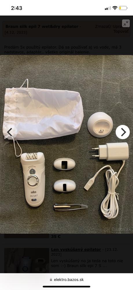 Epilator braun silk epil 7 wet&dry epilator -, 