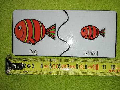 12 ks montessori kartičiek - protiklady,