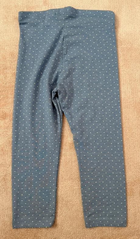 H&m  dievčenské bodkované 34 legíny 2 ks, h&m,128