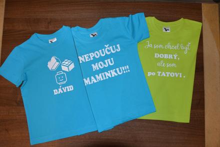 Tričká pre deti, 110 / 122 / 134 / 146 / 158