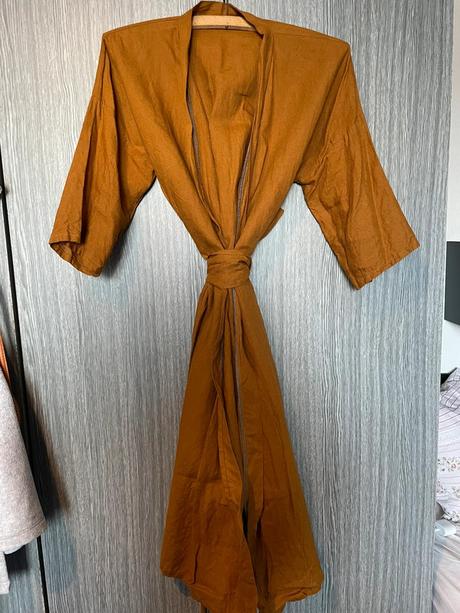 Ninja retzer originál kimono horčicové, 