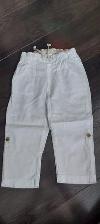 Ľanové nohavice, h&m,92