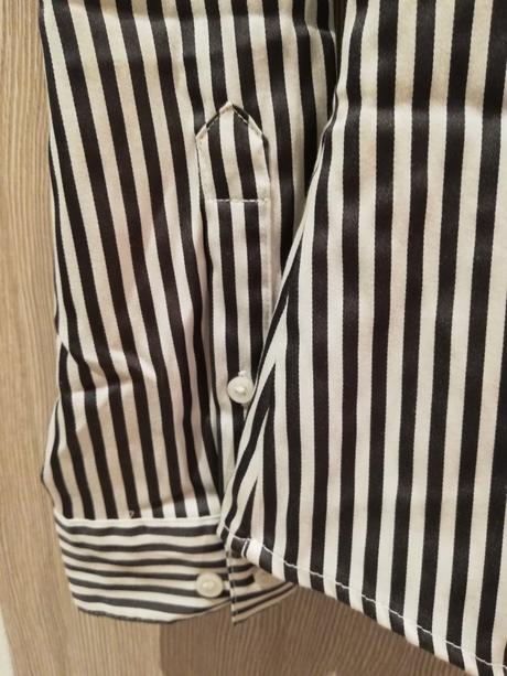Čierno-biela prúžkovaná h&m košeľa, h&m,m