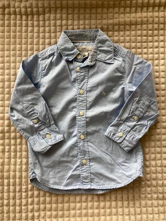 Bledomodrá košeľa, h&m,92
