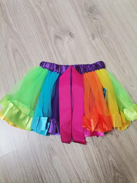 Dievčenská dúhová tylová sukňa, 98