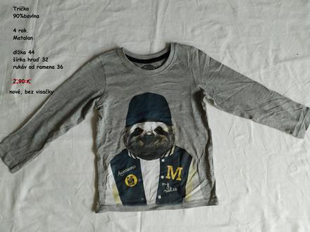 Tričko, matalan,104