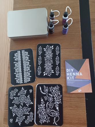Diy henna tetovací set, 