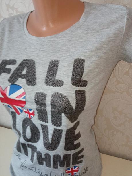 Dievčenské tričko s potlačou a nápisom, 158