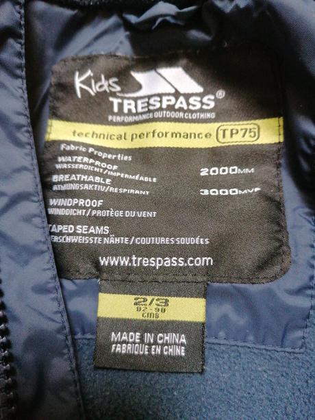 Overal trespass 92/98, 92