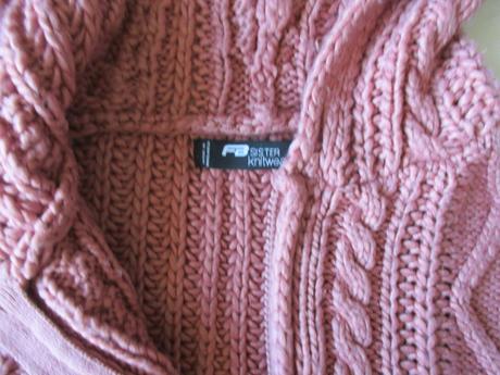 Pletený svetrik staroružová fb č.xs, fishbone,xs