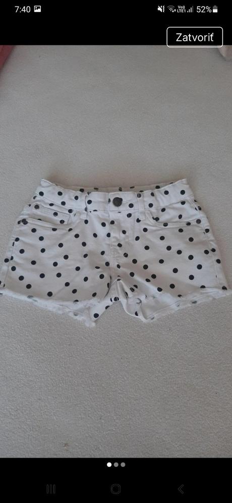 Krátke riflové šortky, kik,140