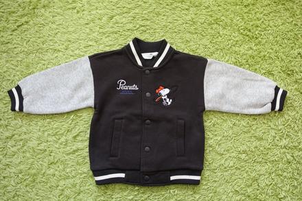Mikina bejzbalová s motívom snoopy, h&m,98